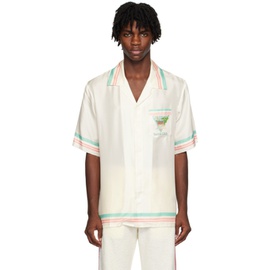 카사블랑카 Casablanca White Tennis Club Icon Shirt 232195M192002