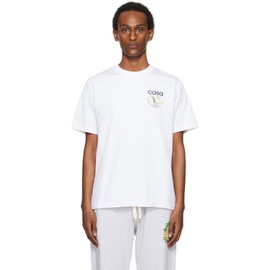 카사블랑카 Casablanca White Equipement Sportif T-Shirt 241195M213005