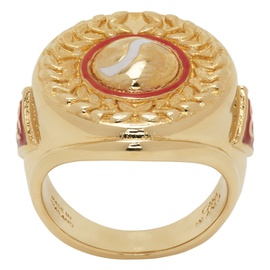 카사블랑카 Casablanca Gold Sports Medallion Ring 241195M147001