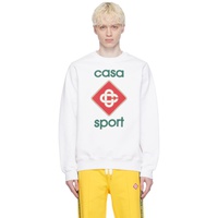 카사블랑카 Casablanca White Casa Sport Icon Sweatshirt 241195M204011