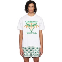 카사블랑카 Casablanca White Playful Eagle T-Shirt 241195M213040