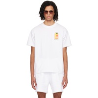 카사블랑카 Casablanca White Gradient LArche T-Shirt 241195M213041