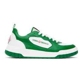 카사블랑카 Casablanca Green & White The Court Sneakers 241195M237013