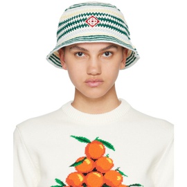 카사블랑카 Casablanca Multicolor Monogram Crochet Bucket Hat 241195F015001