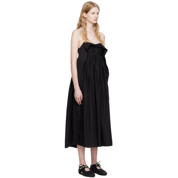  세실리에 반센 Cecilie Bahnsen Black Susa Midi Dress 231002F054015