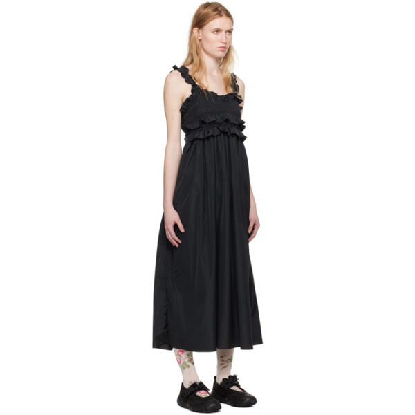  세실리에 반센 Cecilie Bahnsen Black Giovanna Midi Dress 241002F054021