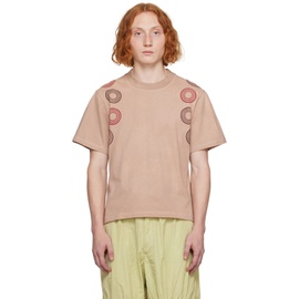Charlie Constantinou Brown Circle T-Shirt 232785M213001