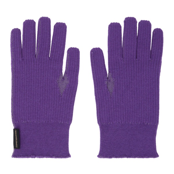  Charlie Constantinou SSENSE Exclusive Purple Graphic Gloves 232785M135001