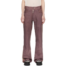 Charlie Constantinou Brown Simplified Zip Jeans 241785M186001