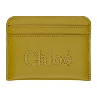 Chloe Khaki Sense Card Holder 241338F037002