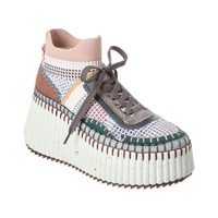 Chloe Nama Knit Platform Sneaker 7183657697412