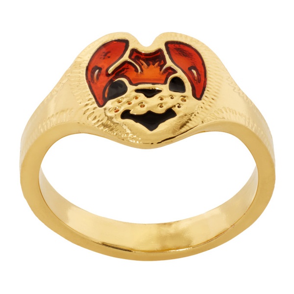  초포바 로위나 Chopova Lowena Gold Bear Heart Ring 232529F024002