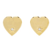 초포바 로위나 Chopova Lowena Gold Lucky Star Earrings 241529F022006