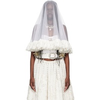 초포바 로위나 Chopova Lowena SSENSE Exclusive White Wedding Veil 242529F018000