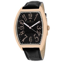 Christian Van Sant MEN'S Royalty II Leather Black Dial Watch CV0374