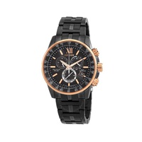 Citizen Eco-Drive Perpetual World Time Chronograph GMT Black Dial Mens Watch CB5884-88H
