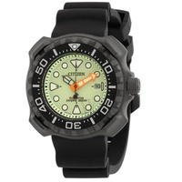Citizen MEN'S Promaster Diver Polyurethane Green Dial Watch BN0227-17X