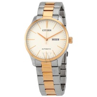 Citizen MEN'S Mechanical Stainless Steel Ivory Dial Watch NH8356-87A