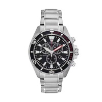 Citizen MEN'S Brycen Chronograph Stainless Steel Black Dial Watch AT2438-53E