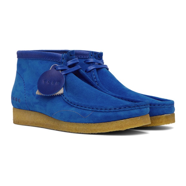 클락스 클락스 오리지널 Clarks Originals SSENSE Exclusive Blue Them Skates 에디트 Edition Wallabee Boots 222094F113000
