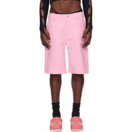 마샬 콜롬비아 Marshall Columbia Pink Brushed Denim Shorts 231800M193002