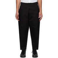 Comme des Garcons Homme Black Garment-Dyed Trousers 241057M191009