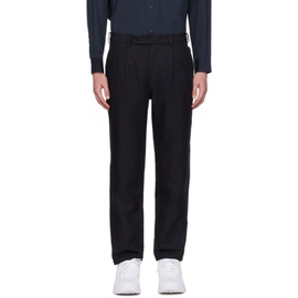 Comme des Garcons Homme Navy Pleated Trousers 241057M191004
