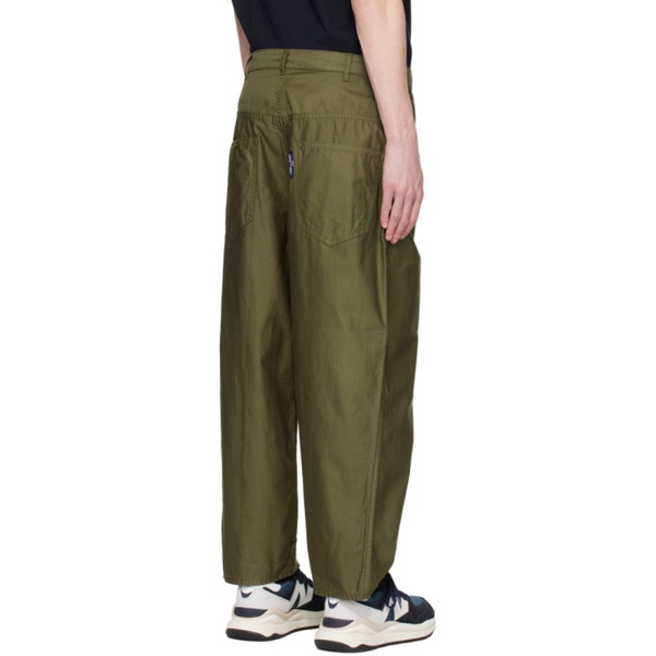  Comme des Garcons Homme Khaki Pleated Trousers 231057M191006