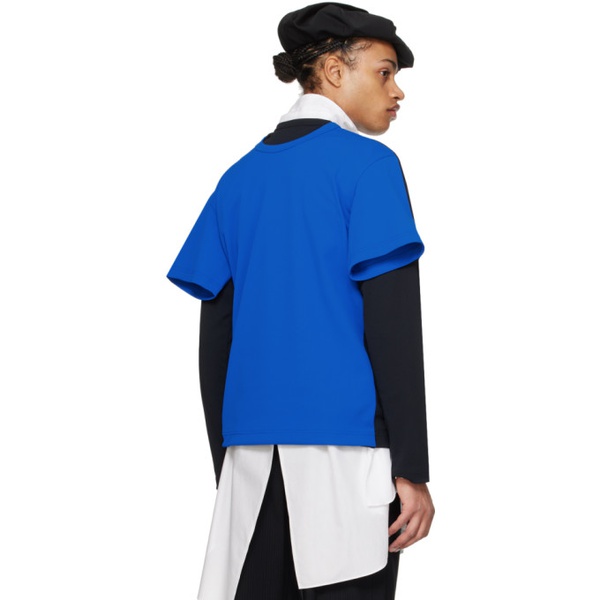  Comme des Garcons Homme Plus Black & Blue Layered Long Sleeve T-Shirt 241347M213011