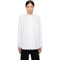Comme des Garcons Shirt White Fringed Shirt 232270M192013
