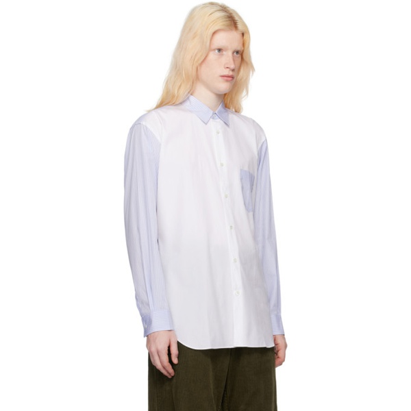  Comme des Garcons Shirt White Striped Shirt 232270M192028