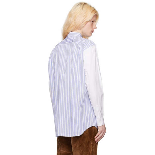  Comme des Garcons Shirt Blue & White Striped Shirt 232270M192030
