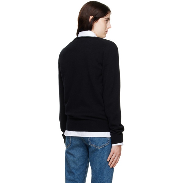  Comme des Garcons Shirt Black Lambswool Sweater 222270F100000