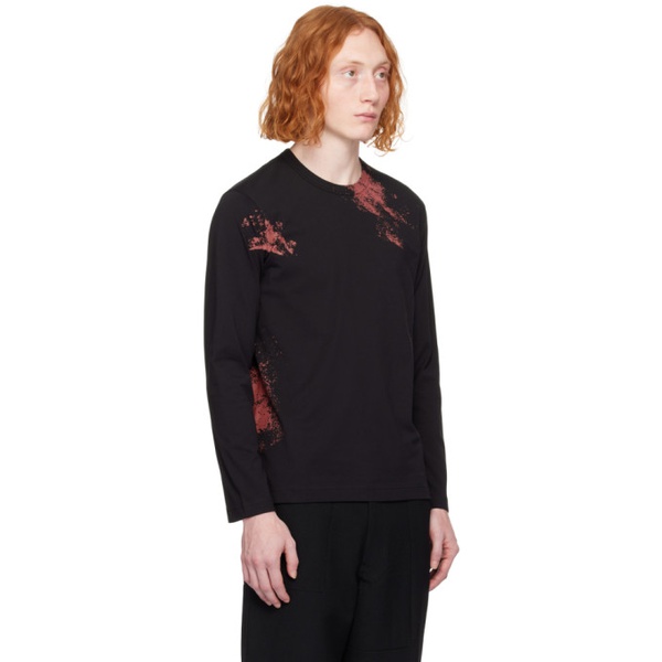  Comme des Garcons Shirt Black Printed Long Sleeve T-Shirt 241270M213016