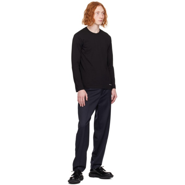  Comme des Garcons Shirt Black Printed Long Sleeve T-Shirt 241270M213019
