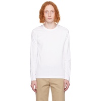 Comme des Garcons Shirt White Printed Long Sleeve T-Shirt 241270M213021