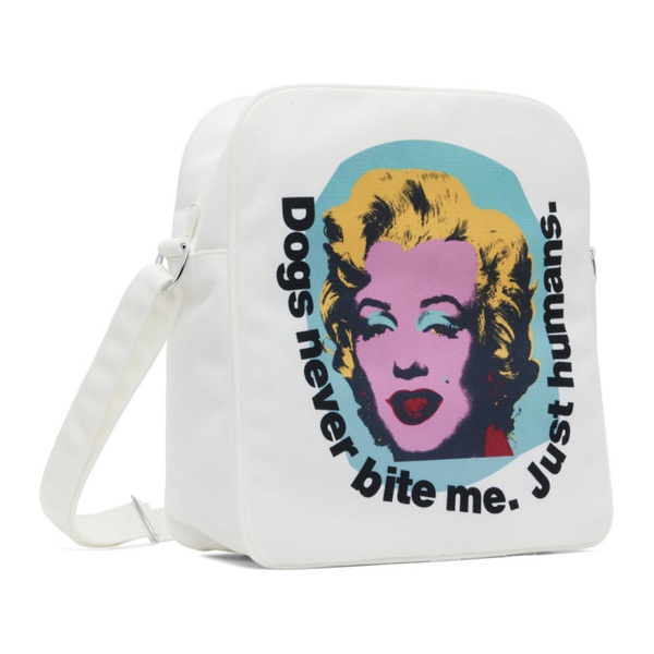  Comme des Garcons Shirt White Andy Warhol Print Shoulder Bag 241270F048026