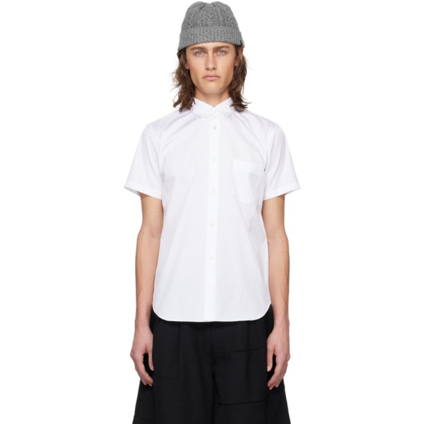  Comme des Garcons Shirt White Spread Collar Shirt 241270M192016