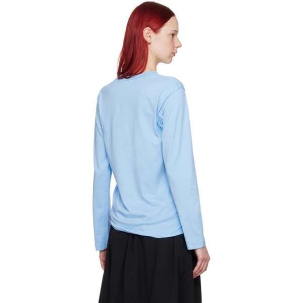  Comme des Garcons Shirt Blue Printed Long Sleeve T-Shirt 241270F110018