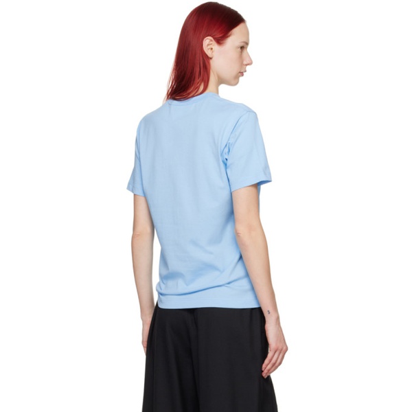  Comme des Garcons Shirt Blue Printed T-Shirt 241270F110021
