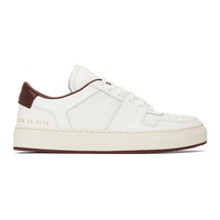 커먼 프로젝트 Common Projects White & Burgundy Decades Sneaker 222426F128006