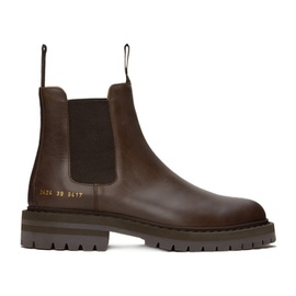 커먼 프로젝트 Common Projects Brown Leather Chelsea Boots 241133M223000
