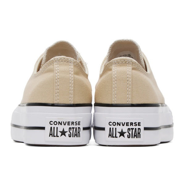  컨버스 Converse Beige Chuck Taylor All Star Lift Platform Sneakers 231799F128028