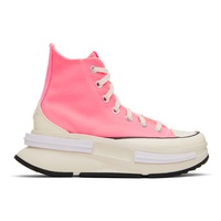 컨버스 Converse Pink Run Star Legacy CX High Top Sneakers 231799F127149