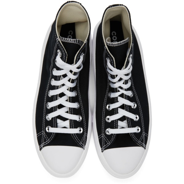  컨버스 Converse Black & White Chuck Taylor All Star Move High Sneakers 221799F127056