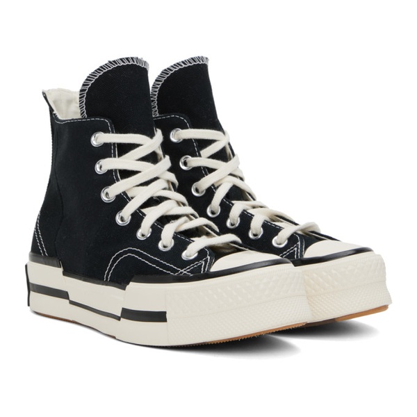  컨버스 Converse Black Chuck 70 Plus Sneakers 241799F127009