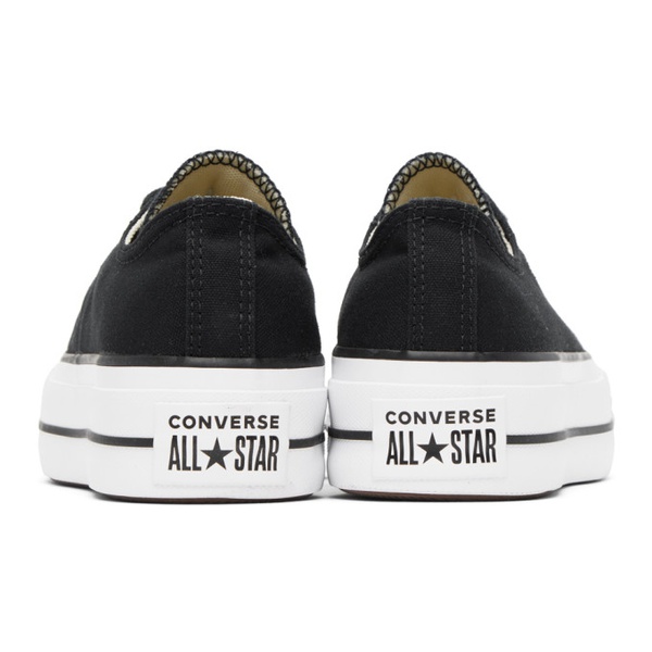  컨버스 Converse Black Chuck Taylor All Star Lift Sneakers 241799F128013