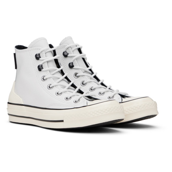  컨버스 Converse White Chuck 70 Leather Sneakers 241799M236004