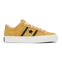 컨버스 Converse Yellow One Star Academy Pro Suede Low Sneakers 241799F128025