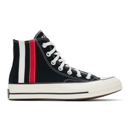 컨버스 Converse Black Chuck 70 Archival Stripes High Top Sneakers 242799M236034